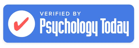 Verified by Psychology Today badge with check mark.